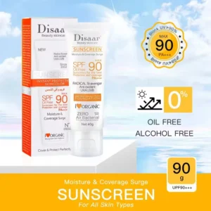 Disaar creme protetor solar facial spf 90 protetor corporal loção solar original hidratante corporal facial proteção uv protetor solar