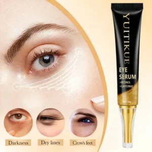 Soro para os olhos YUITIKUE - com retinol e cafeína, reduz olheiras/linhas secas/pés de galinha, cuidados com os olhos reafirmantes e liftantes 20g